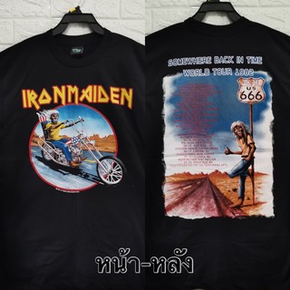 เสื้อยืด เสื้อวง IRONMAIDEN สไตล์วินเทจ ผ้านอกนำเข้า เสื้อวินเทจ เสื้อโอเวอร์ไซส์ เสื้อวงดนตรี