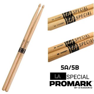 [จัดส่งด่วน🚛] ไม้กลอง Promark รุ่น LA Special ขนาด 5A จำนวน 1 คู่ (ของแท้) จับง่าย พอดีมือ - luckybymusic