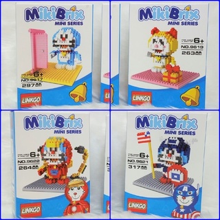 RARE NANO LEGO Mini Block Miniature Toys Doraemon x Hero &amp; Doraeme นาโนเลโก้ โดราเอม่อน Set of 4 Optional