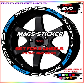 HONDA CLICK MAGS STICKER GAME CHANGER