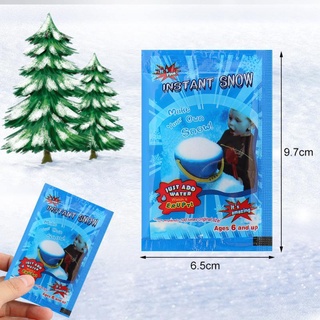 Snow Flake Super Absorbent Decor ปลอม มายากล หิมะทันที Fluffy สำหรับงานแต่งงานคริสต์มาสสีขาว Snow Decoration