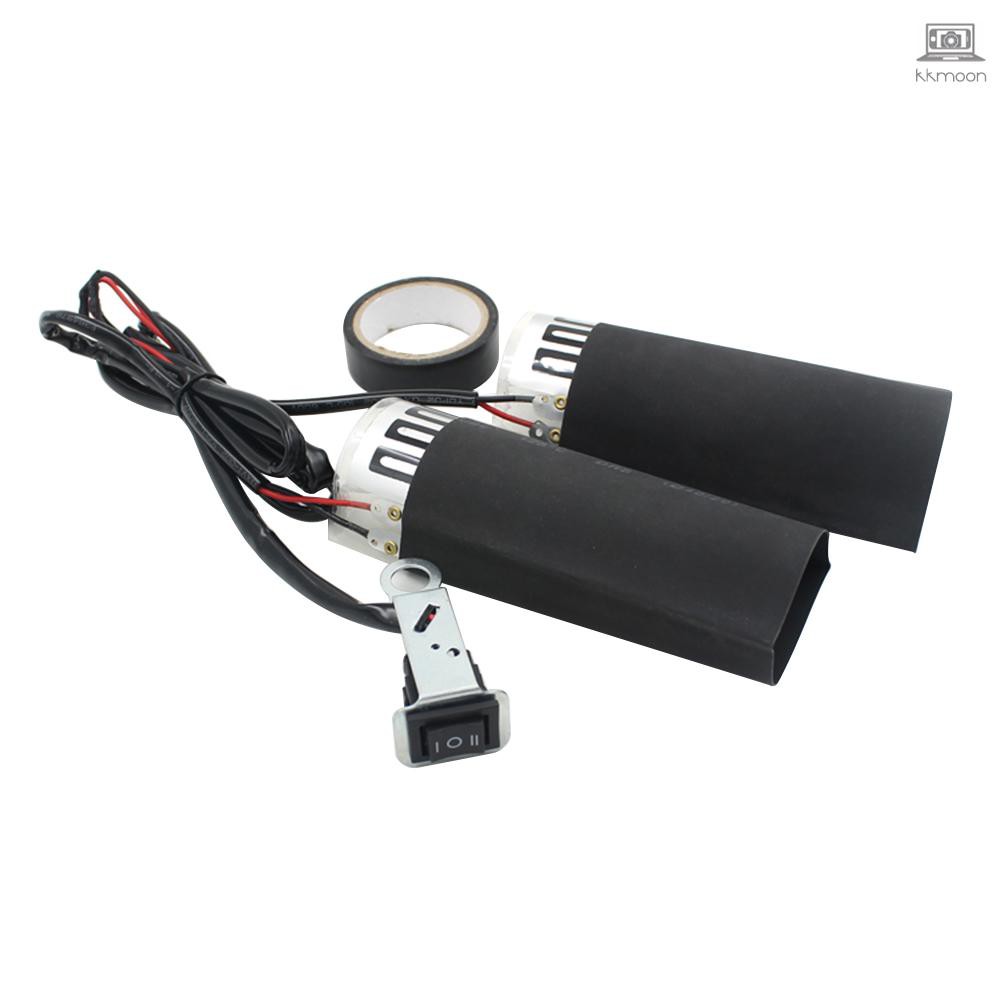 Motorcycle Handlebar Grips Motorcycle Heated Grips - Universal With 3 Temperature Settings 12V ATV Hand Warmers