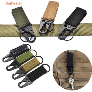 [BaiPester] Nylon Carabiner Hook Webbing Buckle Tactical Belt Hanging Key Ring Climbing Tool