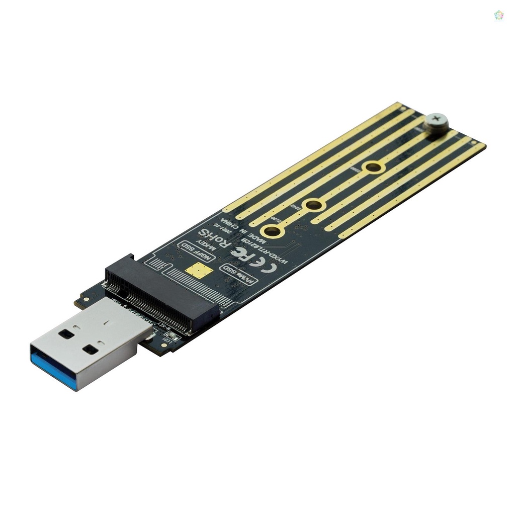 {พร้อมส่ง} บอร์ดอะแดปเตอร์ NVMe PCIe เป็น USB3.1 Type A M.2 2 in 1 รองรับโปรโตคอล NVMe & SATA Dual #7