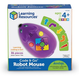 Learning Resources, Robot Mouse, STEM เรียนรู้ coding กับ หุ่นยนต์หนูน้อยอัจฉริยะ ของเล่นเด็ก 4-9 ปี