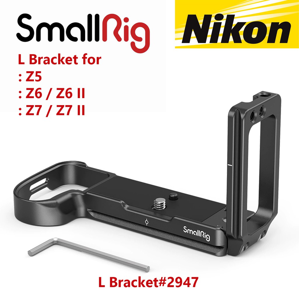 L Plate SmallRig L-Bracket สำหรับ Nikon Z5 / Z6 / Z7 / Z6 II / Z7 II รุ่น 2947 (พร้อมส่ง)