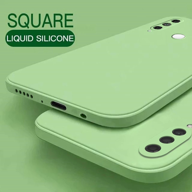 Huawei Nova 7i 7 6 SE 5T 3i Y9 2019 Original Square Liquid Silicone Case Thin Soft Candy Shockproof Phone Cover