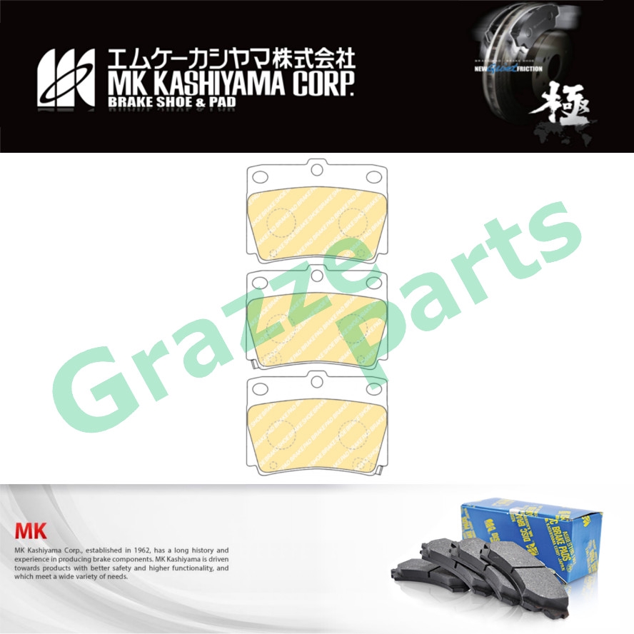 ญี่ปุ่น MK Kashiyama ผ้าเบรคด้านหลัง D6086M Mitsubishi Challenger K97W K96W K99W Pajero V23 V64 V74 