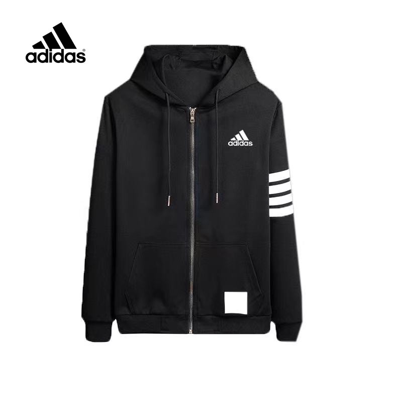 【พร้อมส่ง】 Adidasเสื้อแจ็คเก็ตแขนยาวลำลองสำหรับผู้ชายและผู้หญิง เนื้อผ้าใส่สบายระบายอากาศได้ดี