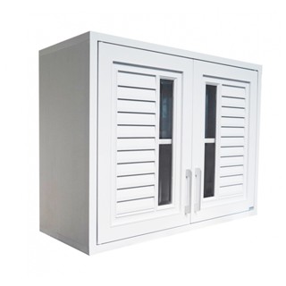 CLOSE ตู้แขวนคู่  ABS ALISA 86x66x34 ซม. สีขาวออร่า