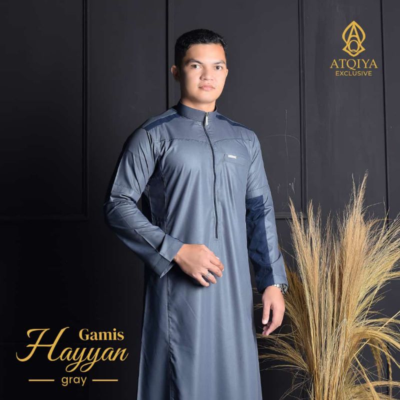 Atqiya THBE HYAN Gamis / เสื้อคลุมผู้ชาย / Gamis ผู้ชาย / เสื้อคลุมทรงเข้ารูป / Gamis สําหรับผู้ชายท