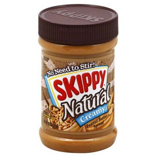 Skippy Creamy Natural Peanut Butter 425gm  สกิปปี้เนยถั่วสูตรธรรมชาติ 425 กรัม