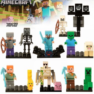 ของเล่นตัวต่อ ขนาดเล็ก รูปทรง Minecraft 2 ชิ้น