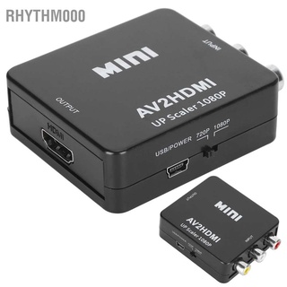 Rhythm000 Av To Hdmi อะแดปเตอร์แปลงความละเอียดสูงสําหรับอุปกรณ์ Rca