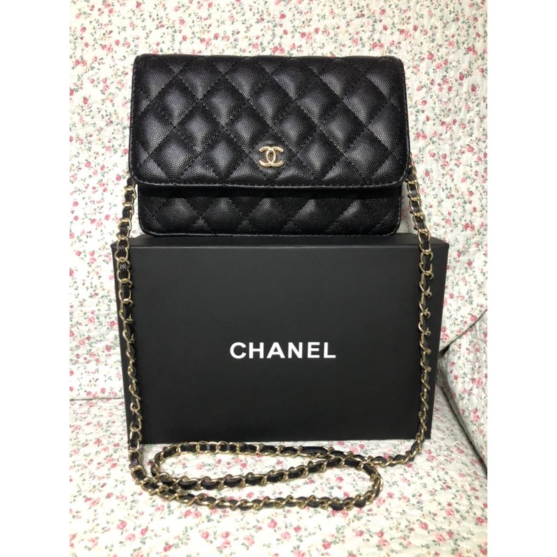 กระเป๋าสะพายข้าง สายโซ่ สีดำ แบรนด์ Chanel ไม่แท้ มือ 2