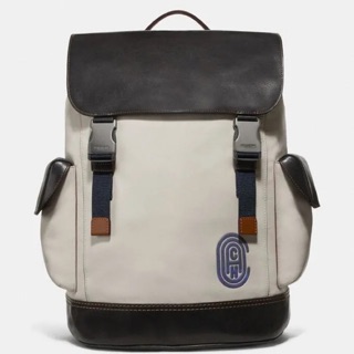 Rivington Backpack With Coach Patch Chalk/Black/Black Copper