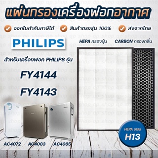 PHILIPS แผ่นกรองเครื่องฟอกอากาศ รุ่น AC4014, AC4072, AC4074 แผ่นกรองอากาศ แผ่นกรองกลิ่น