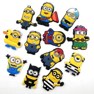 Croc jibits Despicable Me Minion หัวเข็มขัด อุปกรณ์เสริม สําหรับตกแต่งรองเท้าผู้ชาย