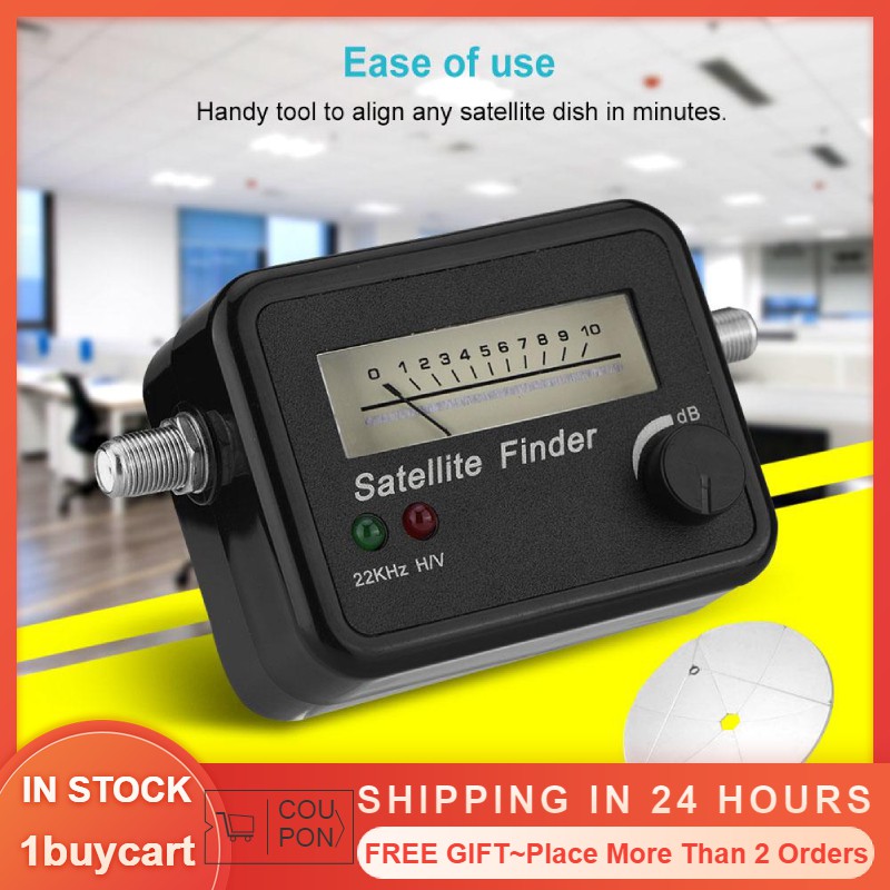 9502 ตัวค้นหาดาวเทียมพื้นหลังสีดําและสีขาว Sat 13-18V DC