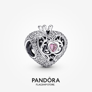 Pandora charm Regal Crown &amp; Heart ของขวัญวันหยุด สําหรับผู้หญิง p804