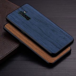 เคสโทรศัพท์มือถือหนัง pu ลายไม้ น้ําหนักเบา เรียบง่าย สําหรับ Realme X2 Pro