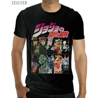 เสื้อยืด พิมพ์ลายอนิเมะ JoJos Bizarre Adventure Stardust Crusaders Jotaro Team สไตล์ญี่ปุ่น ฮิปฮอป แนวสตรีท ฮาราจูกุ สํ