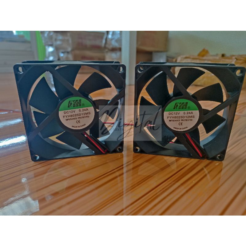 พัดลม DC 8X8 พัดลม DC 12V ต่อ 1 ชิ้น ขนาด 8X8
