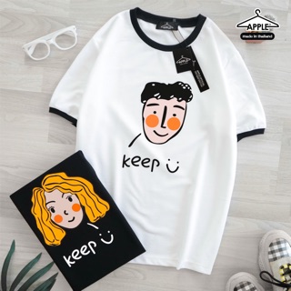 เสื้อยืด ลาย keep smile