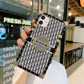 เคสโทรศัพท์มือถือมันวาว พร้อมขาตั้ง สําหรับ Samsung S22 S21 Note20ultar S20 Note10plus Note9 Note8 S9 S10 S8 J4 J6Plus