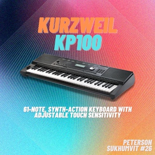 คีย์บอร์ดไฟฟ้า KURZWEIL KP100 DIGITAL PIANO 61 Keys ผ่อน 0% ส่งฟรี (รับประกัน 1 ปี)