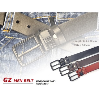 เข็มขัด เข็มขัดหนังผู้ชาย 🅰GZ MEN BELT🅰 หัวอัลลอยด์รมดำ ไม่เป็นสนิม🔷พร้อมส่งทันที✅