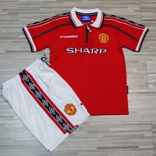 ชุดฟุตบอลเด็กย้อนยุค แมนยู Man U ปี 1996 งานเกรด AAA