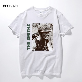 เสื้อยืดผ้าฝ้ายพิมพ์ลายขายดี เสื้อยืดคอกลม แขนสั้น ผ้าฝ้าย พิมพ์ลาย The Smiths Meat Is Murder 1985 Morrissey Marr สไตล์ย