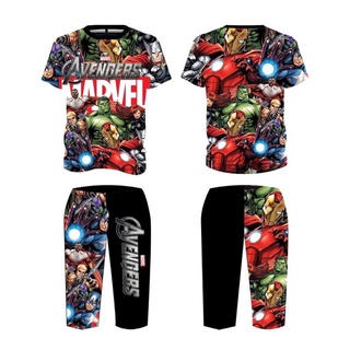 เสื้อผ้าเด็ก ลาย Avengers Mavel 🔥2-13ปี เสื้อผ้าเด็ก ลาย Avengers Mavel ผ้าไมโครเกรดพรีเมี่ยม