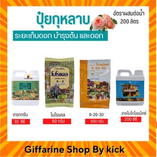 [ส่งฟรี] ปุ๋ยกุหลาบ กิฟฟารีน ปุ๋ยทางใบ ระยะเก็บดอก บำรุงต้น และดอก Giffarine