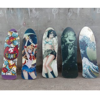 READY  32*10inch 82.55*25cm land surf skate SKATEboard deck  แผ่นบอร์ดกระดานโต้คลื่นไฟฟ้า DIY SURF SKATEBOARD DECK