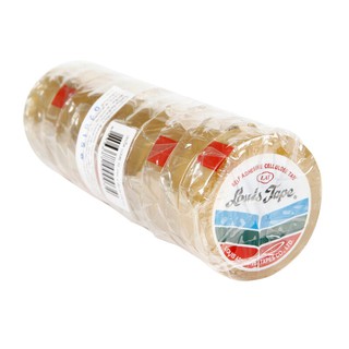เทปใส แกน 1 นิ้ว 12 มม.x20 เมตร (แพ็ค12ม้วน) หลุยส์ Transparent tape, 1-inch core, 12 mm.x20 m. (12 / pack) Louise