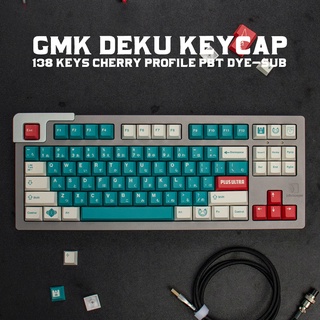 Gmk Deku Clones ปุ่มกดคีย์บอร์ด 130 คีย์ PBT ย้อมสี สไตล์ญี่ปุ่น สําหรับคีย์บอร์ด Mechanical 61 64 68 84 98 108