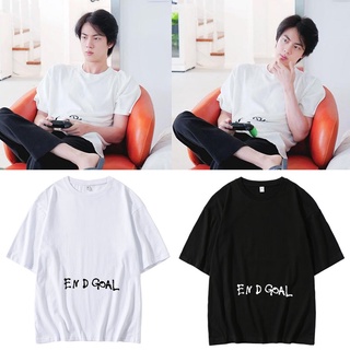 คอลูกเรือPre เสื้อยืดแบบ JIN BTS FANMADES-5XL