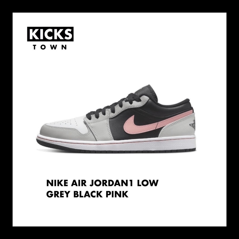 NIKE AIR JORDAN1 LOW GREY BLACK PINK