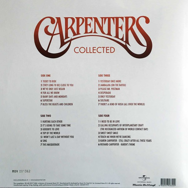 The Carpenters Collected 2lp Shopee Thailand the carpenters collected 2lp