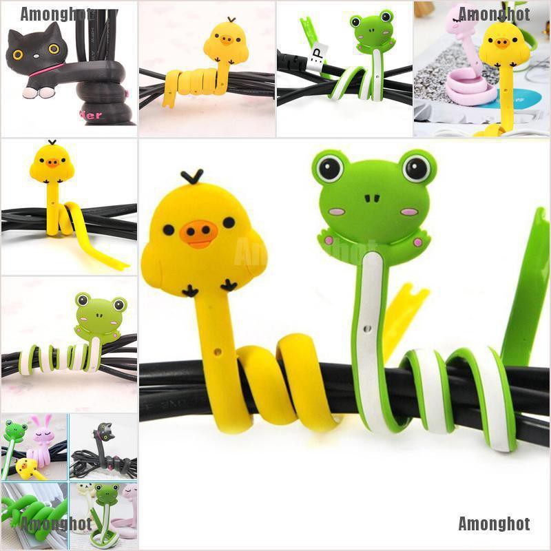 affordableprice4pcs Silicone Cute Ins Style Cable Earphone Wire Cord