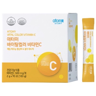 ผลิตภัณฑ์เสริมอาหาร อะโทมี่ คัลเลอร์ ฟู้ด วิตามินซี Atomy Vital Color Vitamin C 500mg