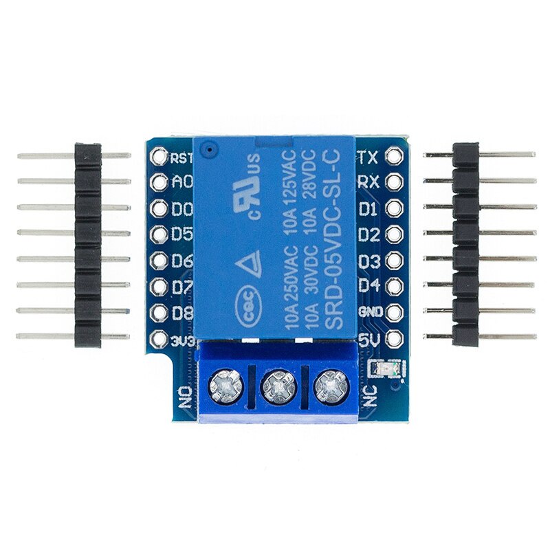 One Channel Wemos D1 Mini Relay Shield Wemos D1 Mini Relay Module สําหรับ ESP8266 Development Board 