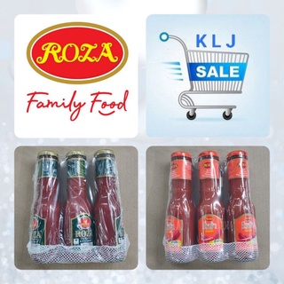 Roza โรซ่า ซอสมะเขือเทศ ซอสพริก Tomato Sauce Ketchup Chilli Sauce 🍅 ขนาด 300 g * 3 ขวด 🌶️