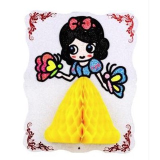 ดินโฟม เจ้าหญิง ระบายสีบนแผ่นไม้ เสริมพัฒนาการ - wooden Foam Clay (Princess)