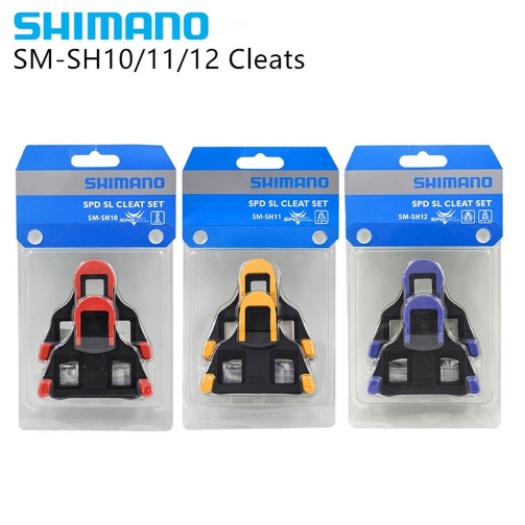 Shimano Pedals Cleats แผ่นคลิป SH10 SH11 SH12 2/6 องศาลอยใช้งานร่วมกับ SPD-SL จักรยานเสือหมอบ MTB