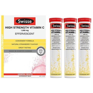 SWISSE สูตร High Strength Vitamin C ชนิดเม็ดฟู่