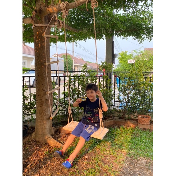 ชิงช้าไม้ ชิงช้าเด็ก สำเร็จ