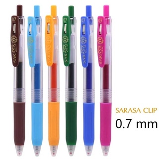 ปากกาเจล Zebra SARASA CLIP Pen 0.7 mm.